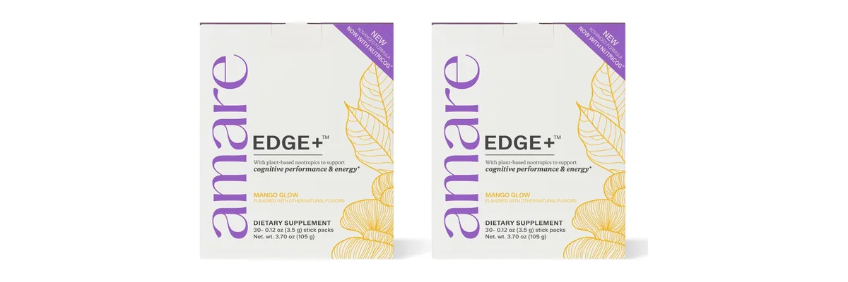 Two boxes of Amare EDGE+ Mango Glow